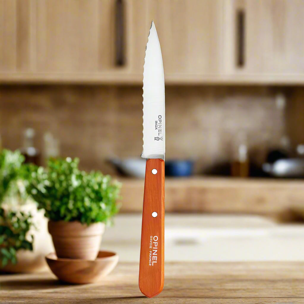 Opinel No. 113 Serrated Office Knife MANDARIN