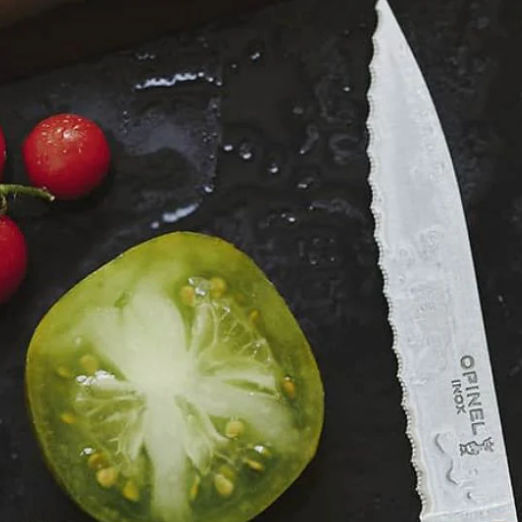 Opinel No 113 Couteau d'office cranté ROUGE paysage