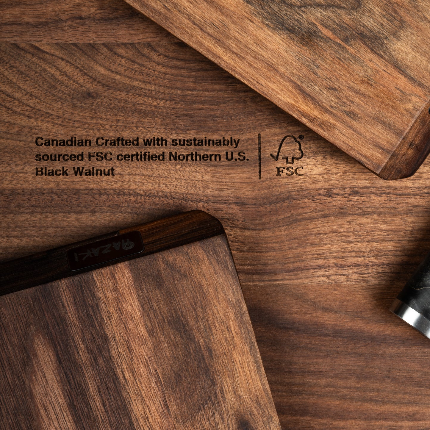 Hazaki - Butcher Block Large Board - Walnut Wood