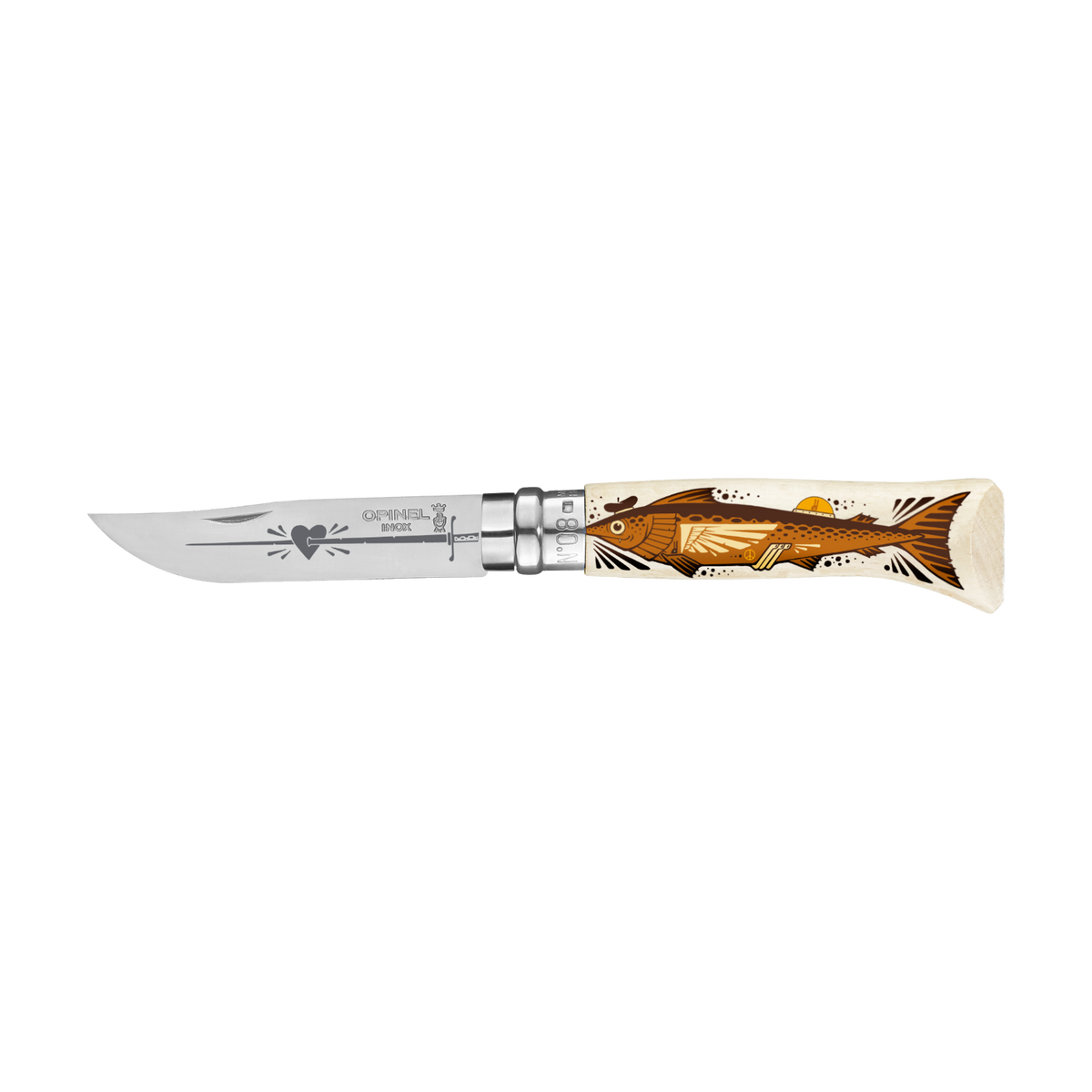 Opinel - No. 08 "The Swordfisherman" Edition by Jeremy Fish