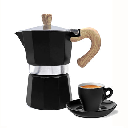 Café Culture - Cafetière italienne 3 tasses - Noir