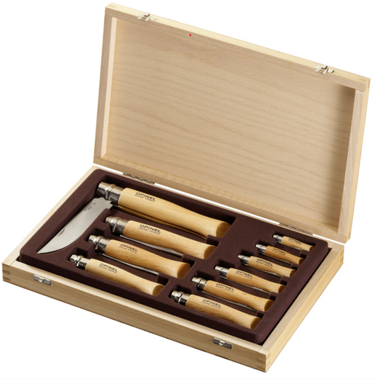 Opinel - Coffret 10 couteaux inox