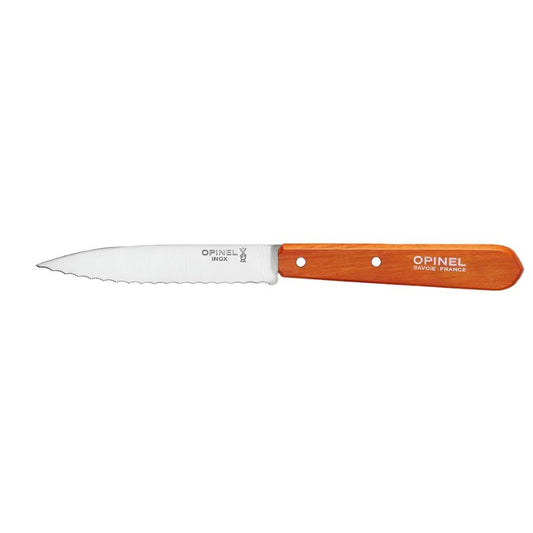 Opinel No 113 Couteau Office cranté Mandarine