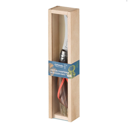 Opinel - Mushroom Knife Gift Set with Oak Handle + Large Outdoor Sheath
