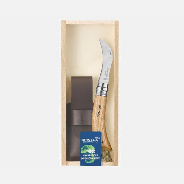 Opinel - Large Outdoor Sheath Set with Mushroom Knife - Oak