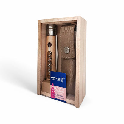 Opinel - No 08 olive wood pencil case + alpine sport sheath