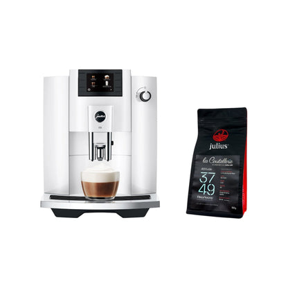 Duo JURA E6 incluant Café Julius 37/49 300gr
