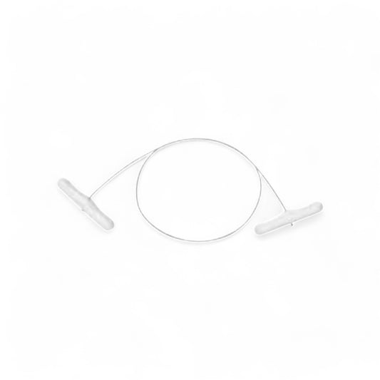 Fischer Bargoin - Pack of 10 Stainless Steel Cheese Wires with Plastic Handle 100 cm