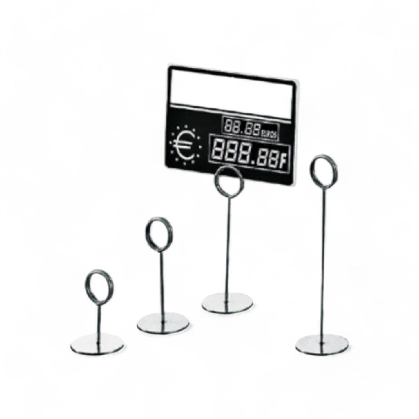 Fischer Bargoin - Paquet de 10 portes étiquettes sur socle de 9 cm