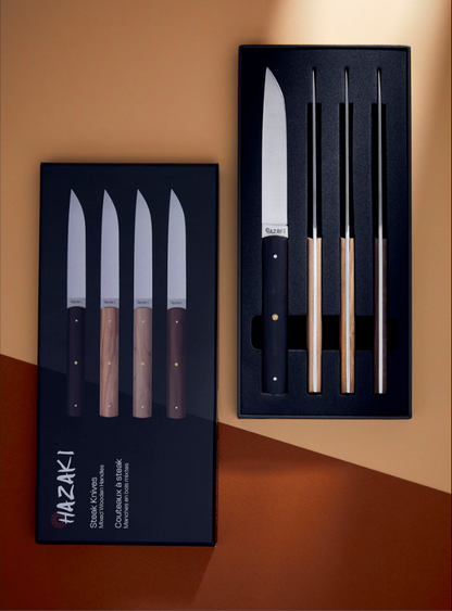 Hazaki - Steak Knife Set - Olive Wood