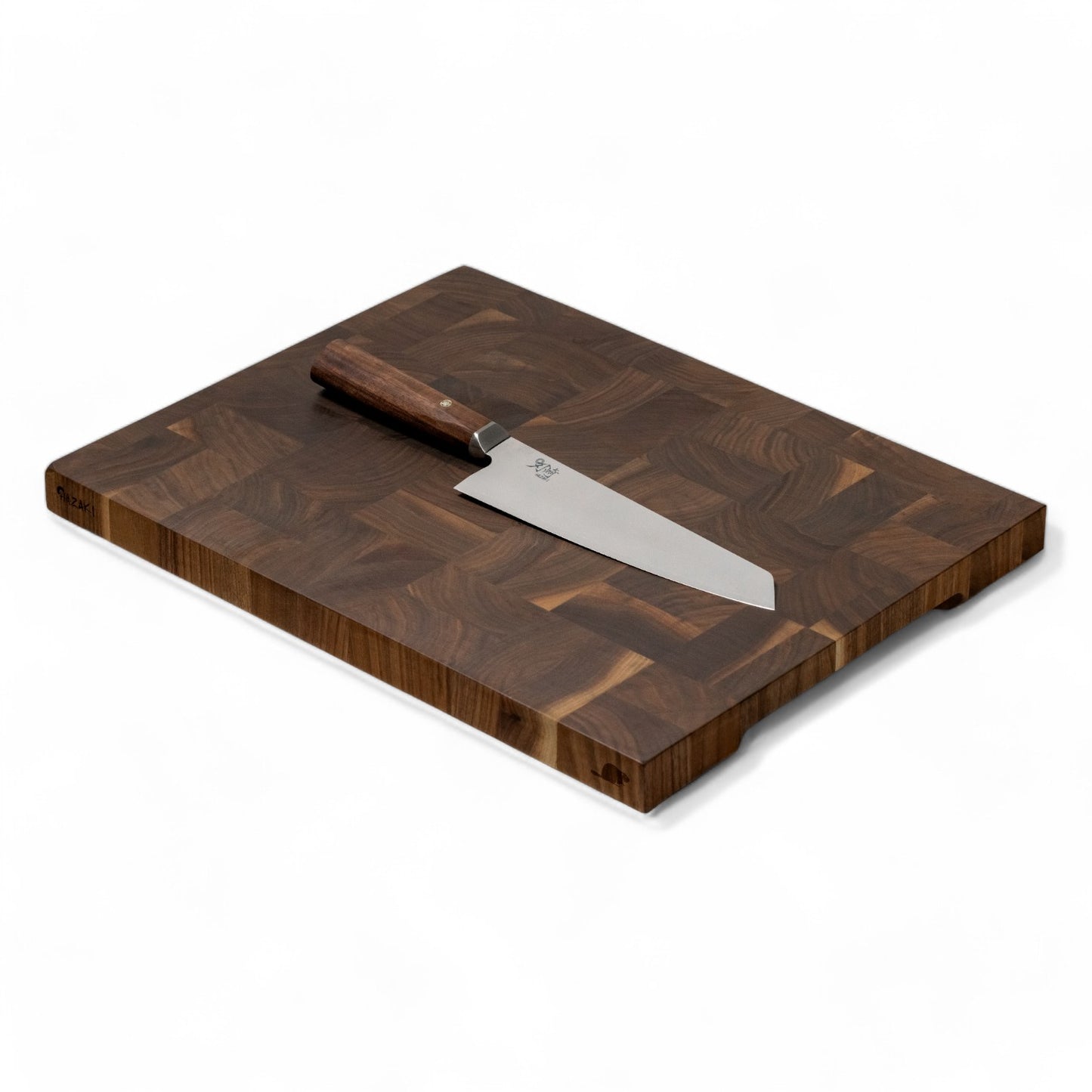 Hazaki - Bloc de boucher en noyer taille moyen