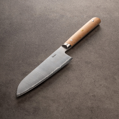 Hazaki - Série Classique Couteau cuisine japonais Santoku - Hêtre