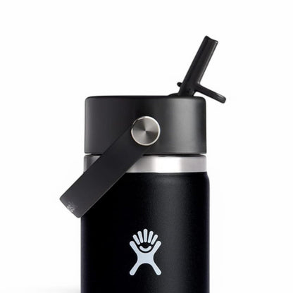 Hydro Flask 24oz à goulot large Flex avec paille NOIR