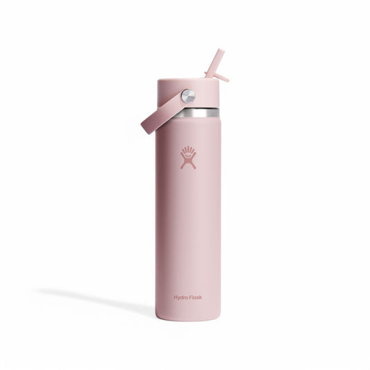 Hydro Flask 24oz à goulot large Flex avec paille TRILLIUM