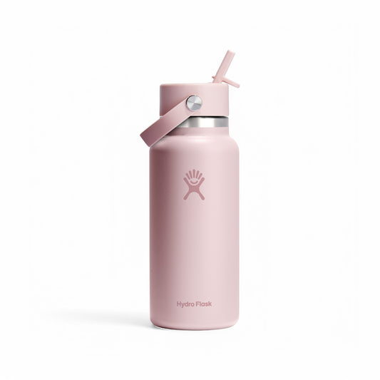 Hydro Flask 32oz à goulot large Flex avec paille TRILLIUM