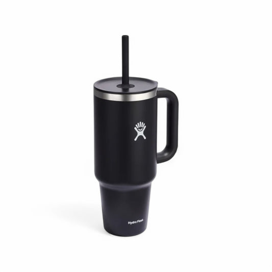 Hydro Flask Tasse de voyage 40oz avec paille NOIR