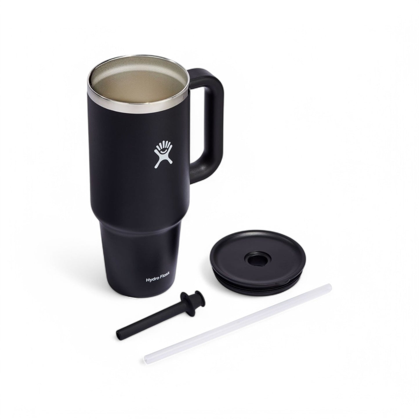 Hydro Flask Tasse de voyage 40oz avec paille NOIR