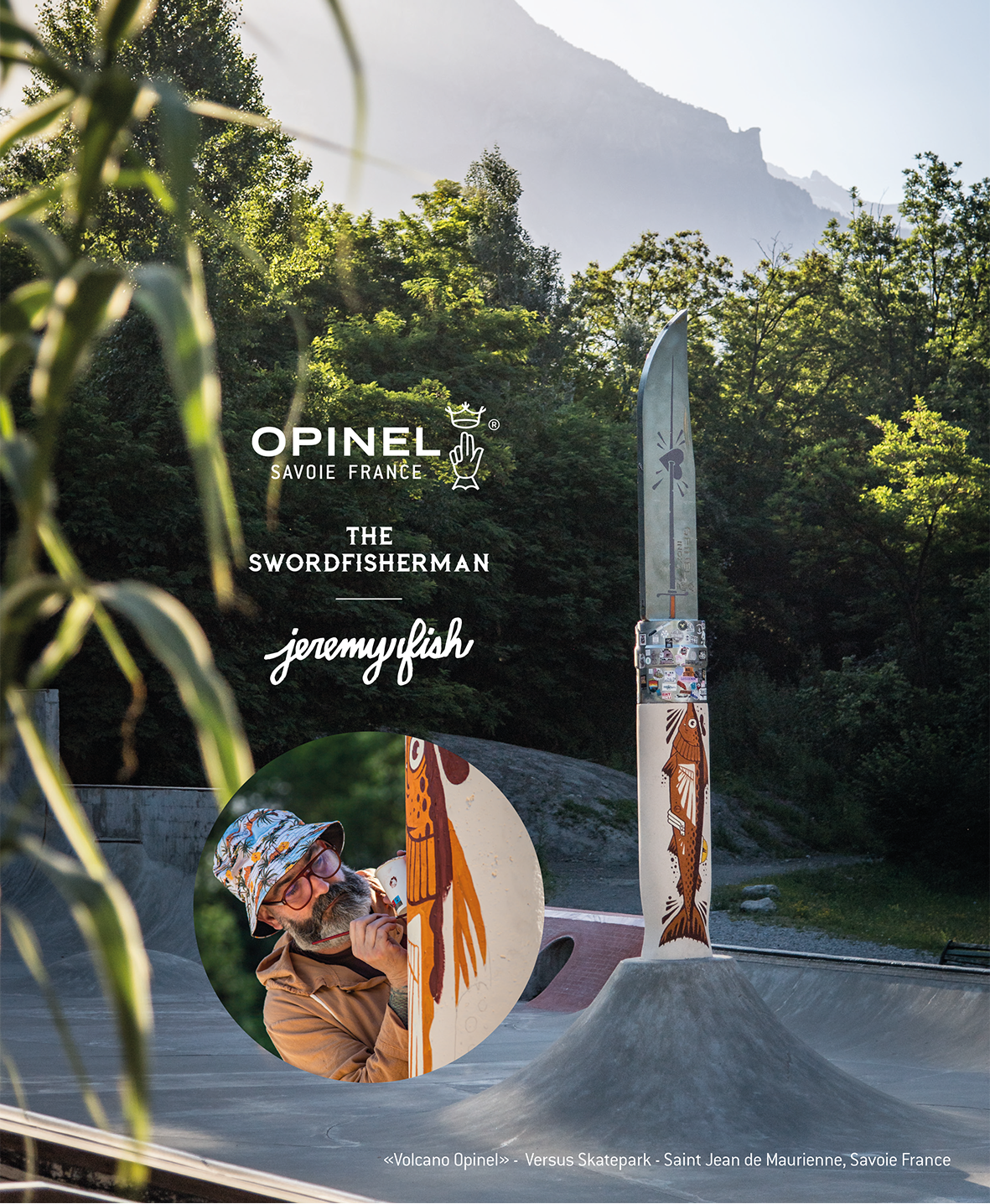 Opinel - No. 08 "The Swordfisherman" Edition by Jeremy Fish