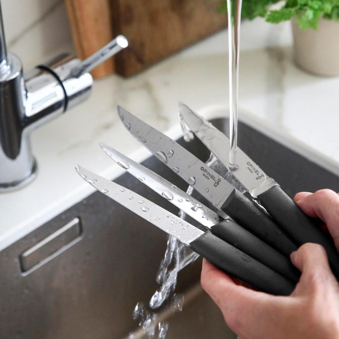 Opinel - Coffret Bon Appétit + 4 couteaux de table - Anthracite