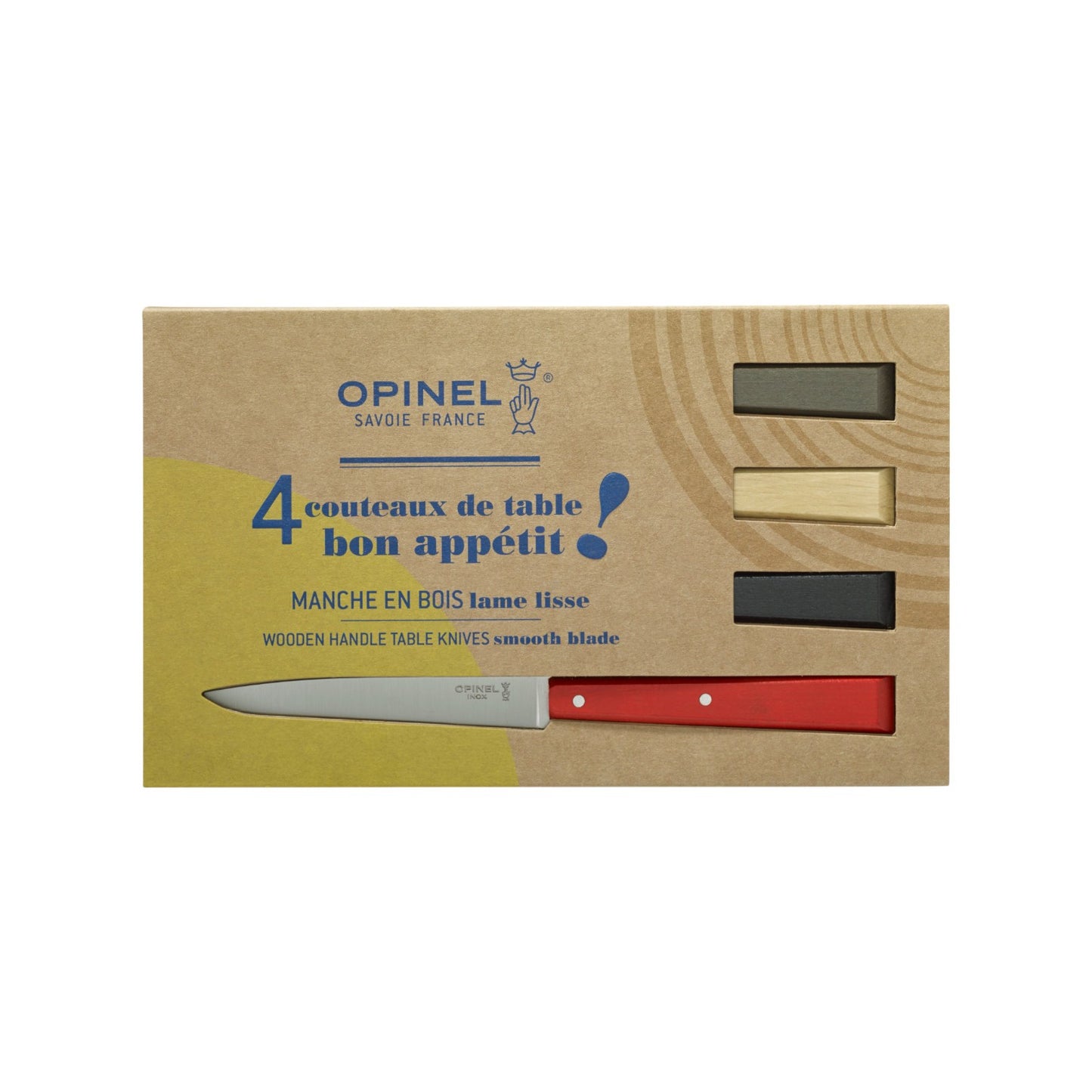 Opinel - Bon Appétit box set of 4 table knives - COUNTRY SPIRIT