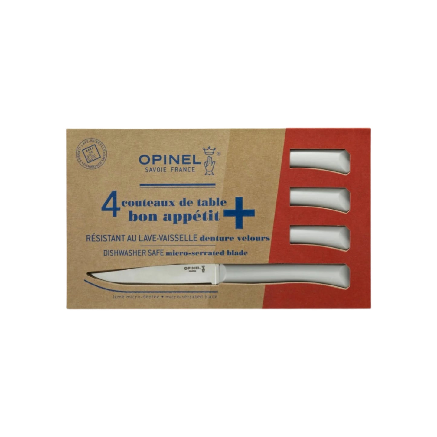 Opinel - Coffret Bon Appétit + 4 couteaux de table - Nuage