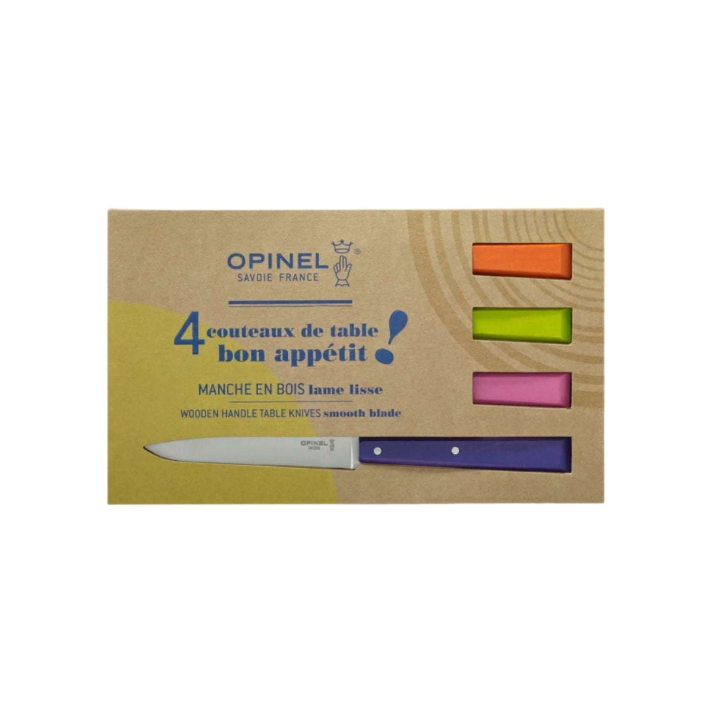 Opinel - Coffret Bon Appétit 4 couteaux de table - POP