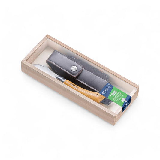 Opinel - Mushroom knife box with oak handle + outdoor sheath L
