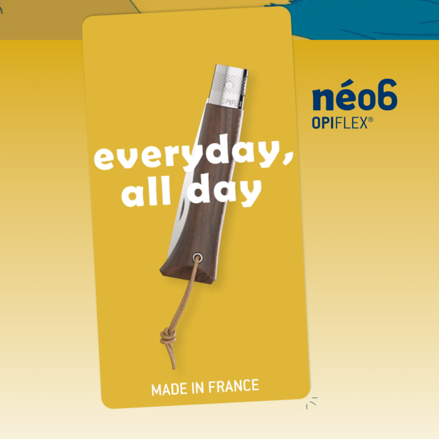Opinel - Couteau Nº 06 NEO6 Opiflex Noyer Noir