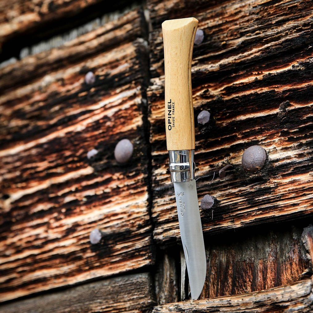 Opinel - Couteau de poche Nº8 Inox (Hêtre)