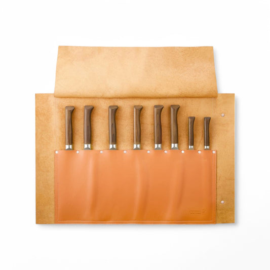 Opinel - Natte en cuir pour 8 couteaux de cuisine
