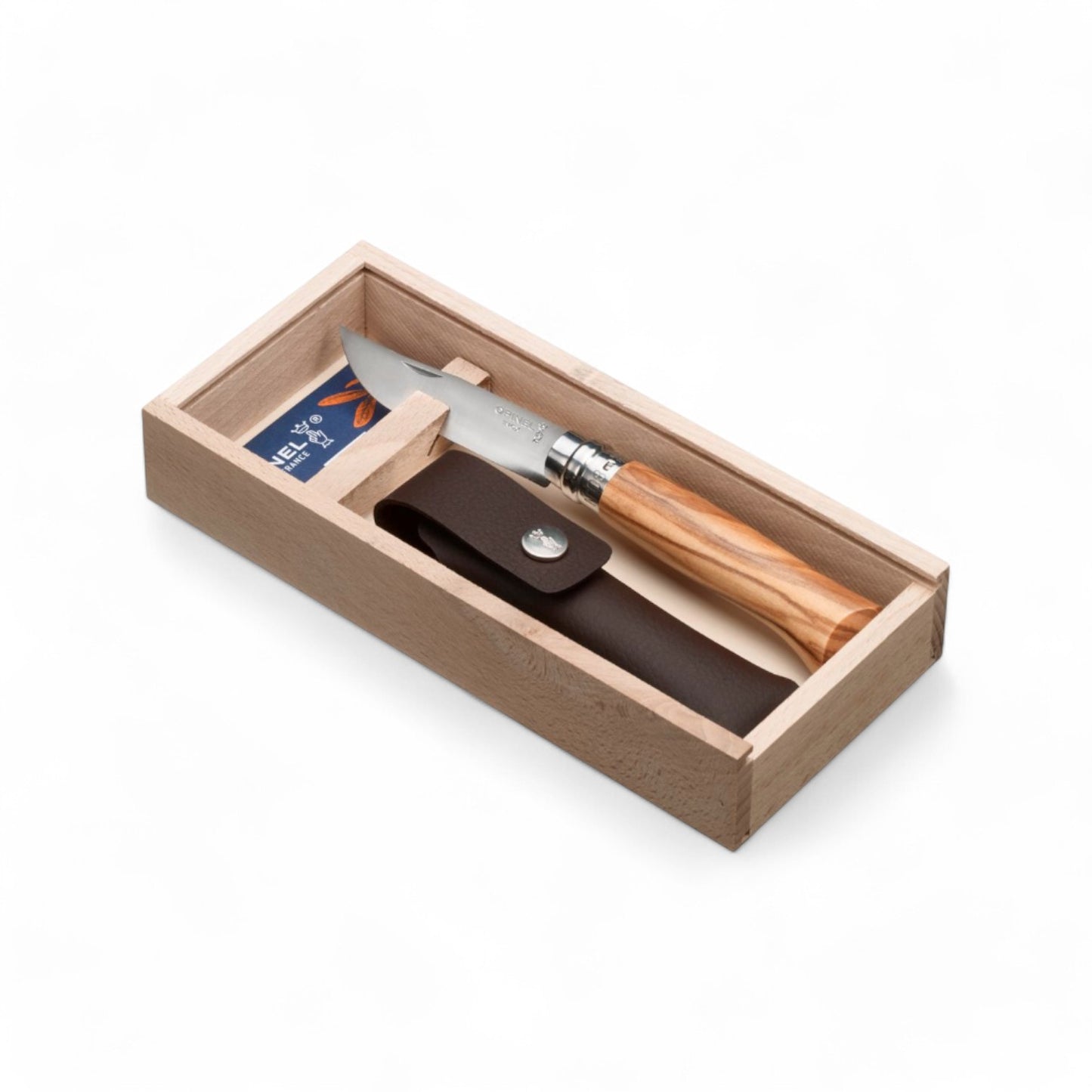 Opinel - Coffret No 08 olivier + étui alpine sport