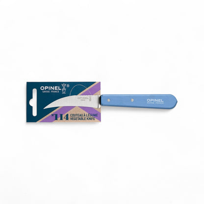 Opinel - No 114 couteau à légumes bec d'oiseau AZUR