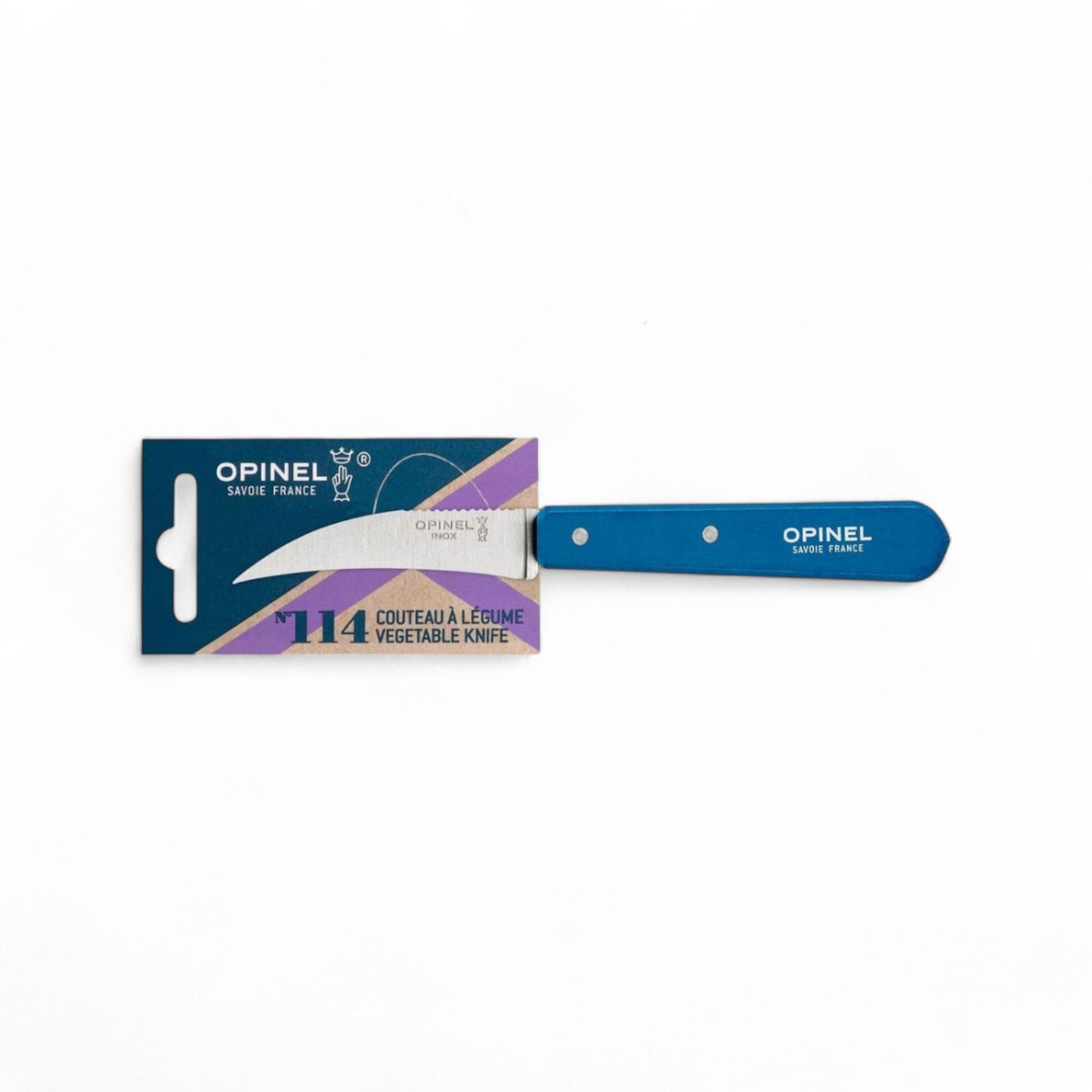 Opinel - No 114 bird's beak vegetable knife. (Various colours)