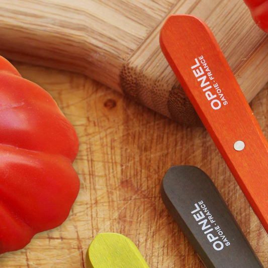 Opinel - No 114 bird's beak vegetable knife. (Various colours)