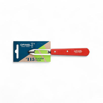 Opinel - No 115 couteau éplucheur ROUGE paysage