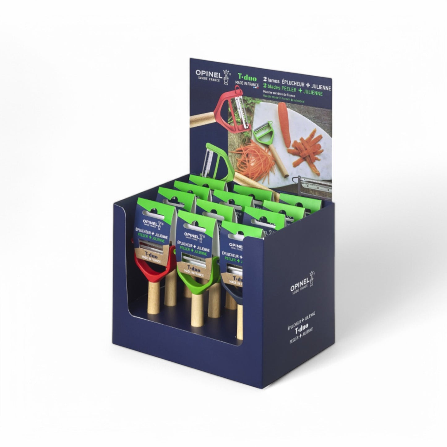 Opinel - Éplucheur T-Duo VERT manche en bois