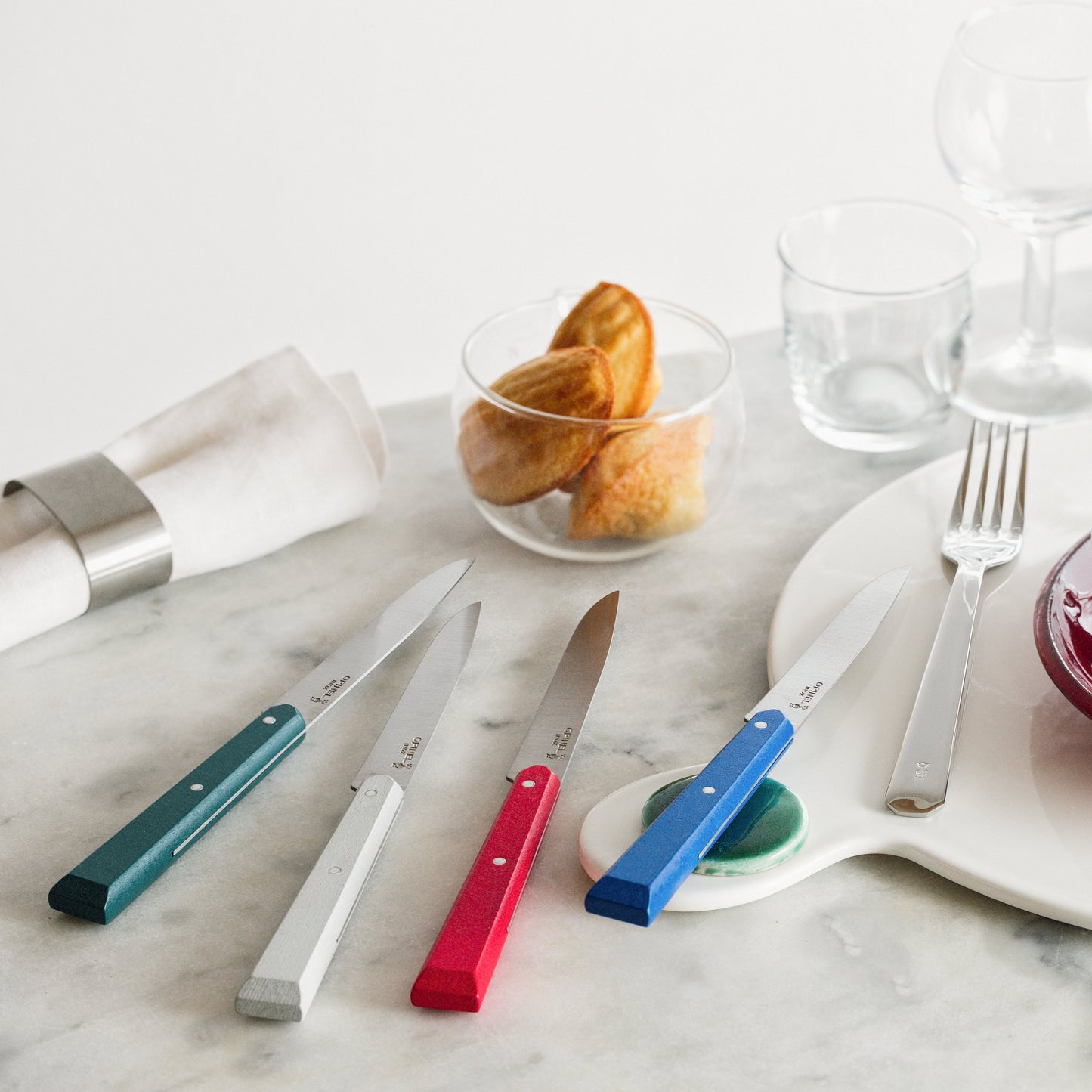 Opinel - Coffret Bon Appétit - 4 Couteaux de table No 125 - Bistrot