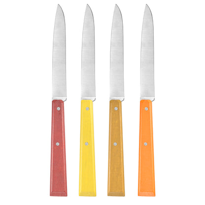 Opinel - Coffret Bon Appétit - 4 Couteaux de table No 125 - Agrumes
