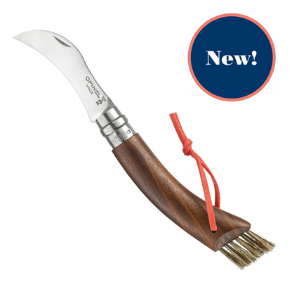 Opinel - Mushroom Knife Gift Set with Oak Handle + Large Outdoor Sheath