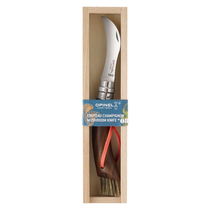 Opinel - Mushroom Knife Gift Set with Oak Handle + Large Outdoor Sheath