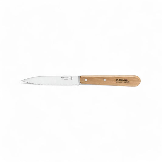 Opinel No 113 Couteau Office cranté HÊTRE
