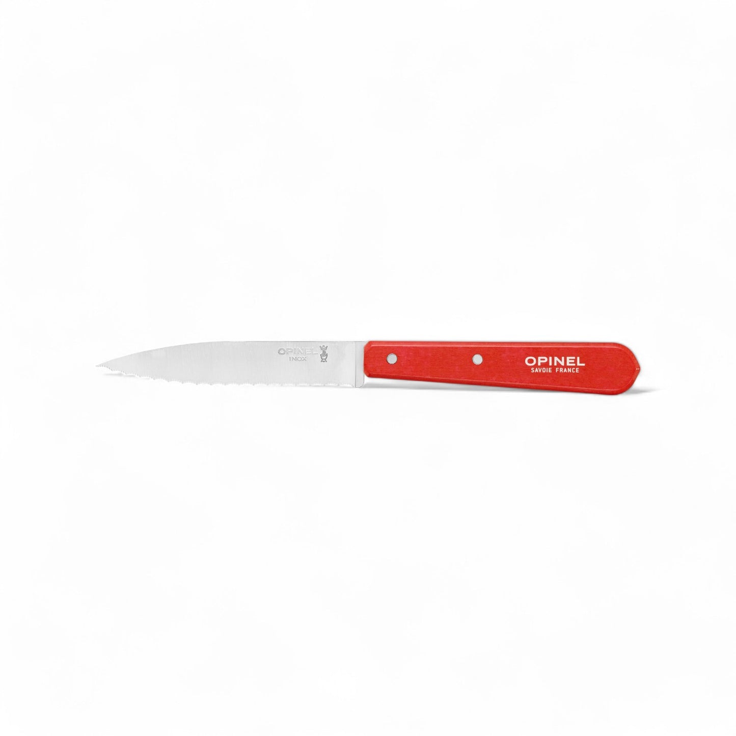 Opinel No 113 Couteau Office cranté ROUGE paysage