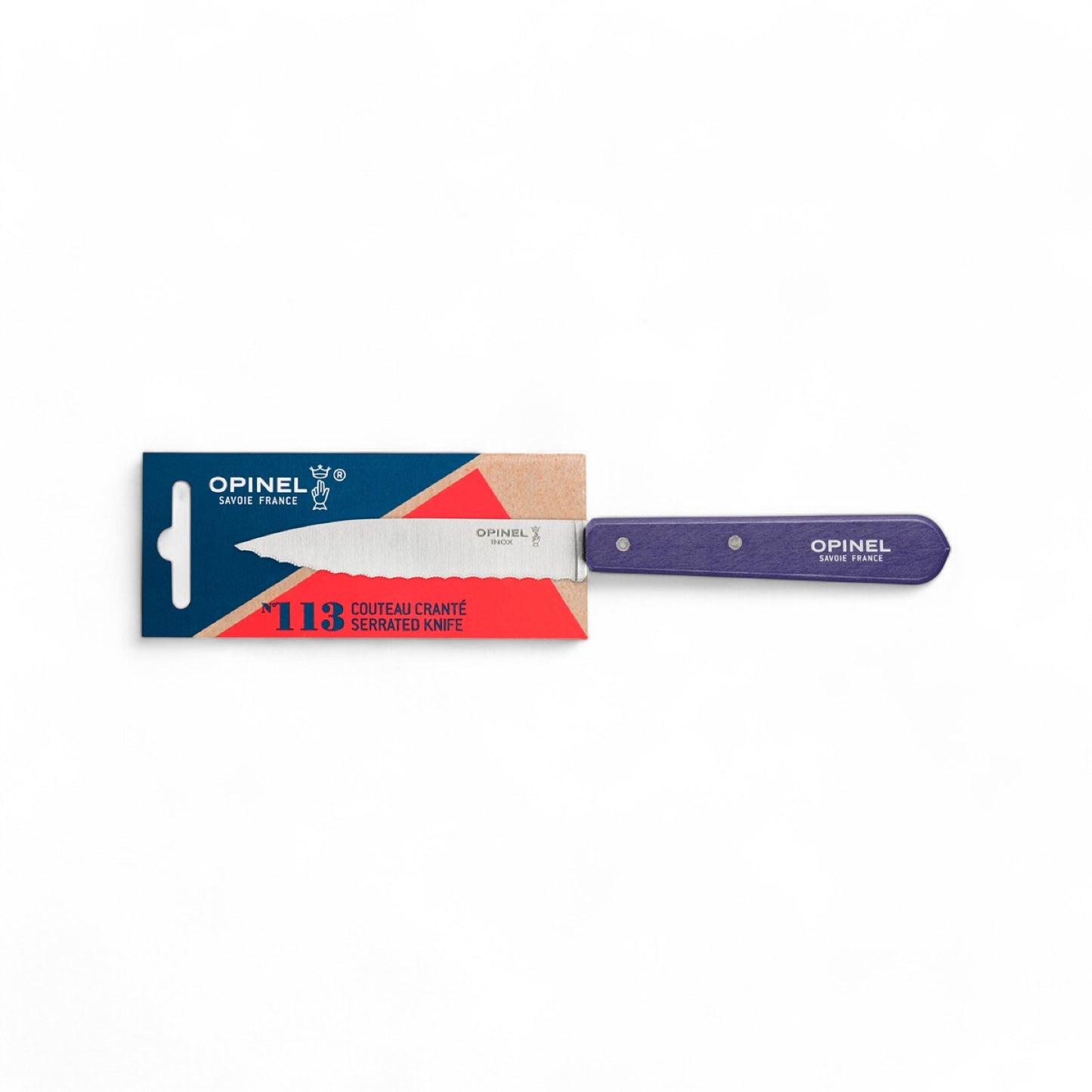 Opinel No 113 Serrated Apple Paring Knife