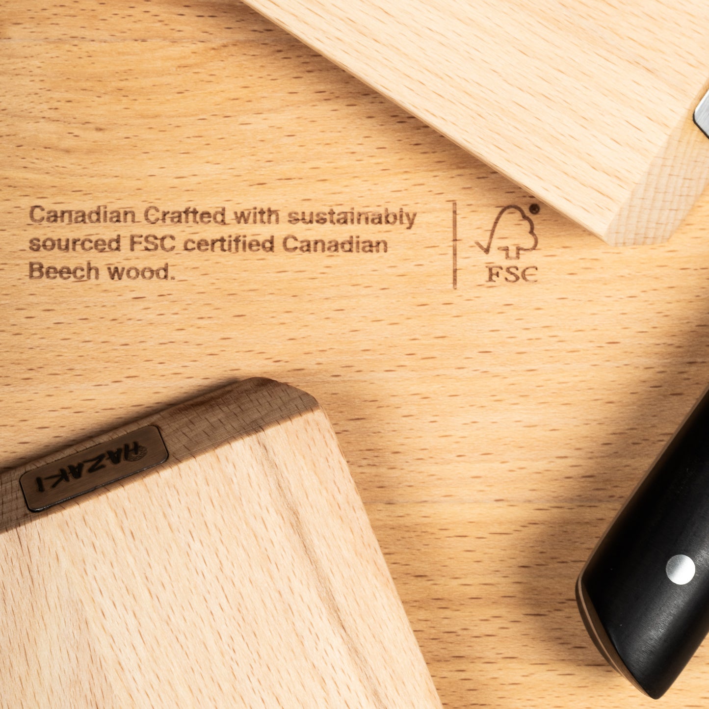 Hazaki - Butcher Block Large Board - Beech Wood