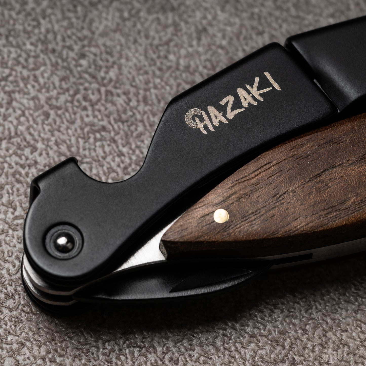 Hazaki - Tire-bouchon à vin-Noyer