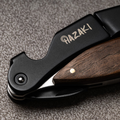 Hazaki - Tire-bouchon à vin-Noyer