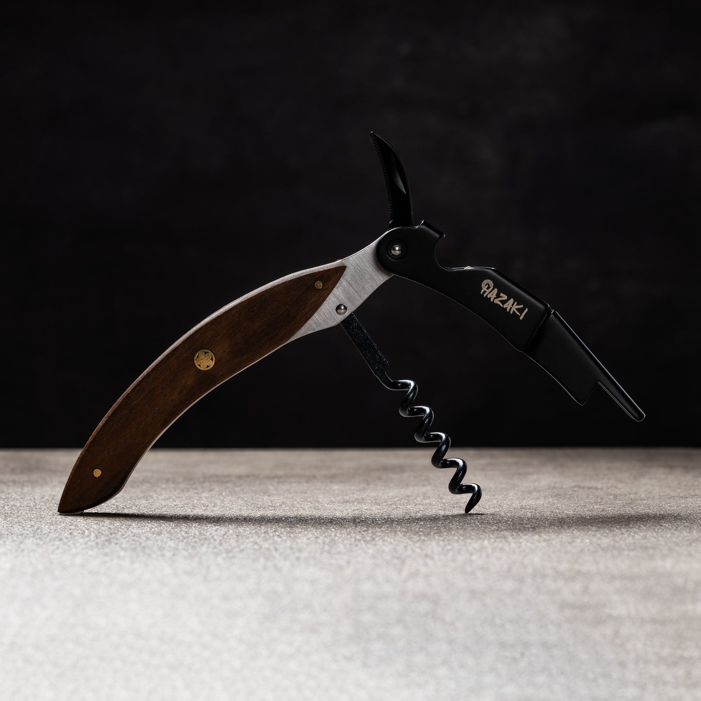 Hazaki - Tire-bouchon à vin-Noyer