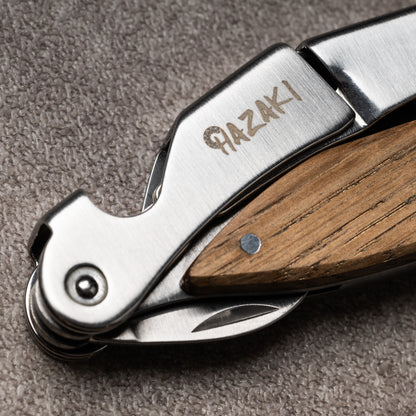 Hazaki - Tire-bouchon à vin-Chêne