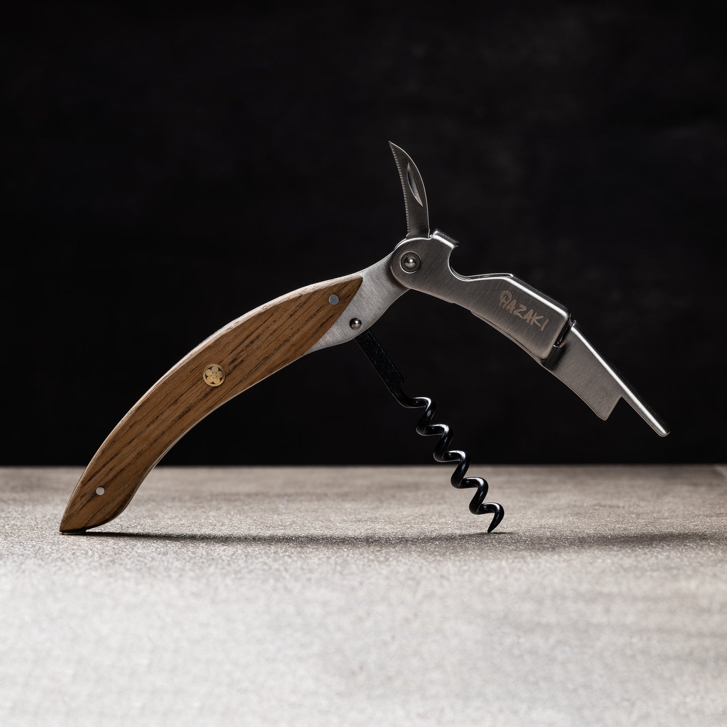 Hazaki - Tire-bouchon à vin-Chêne