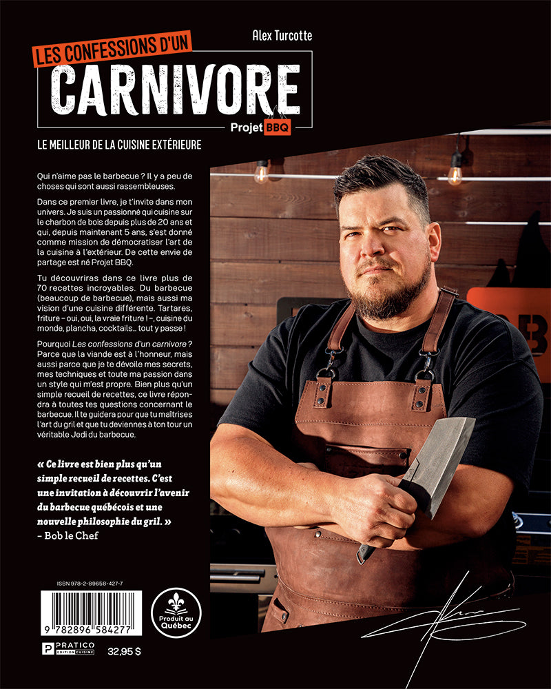 Opinel - Ensemble Barbecue (BBQ) + Projet BBQ - Les confessions d'un carnivore d'Alex Turcotte